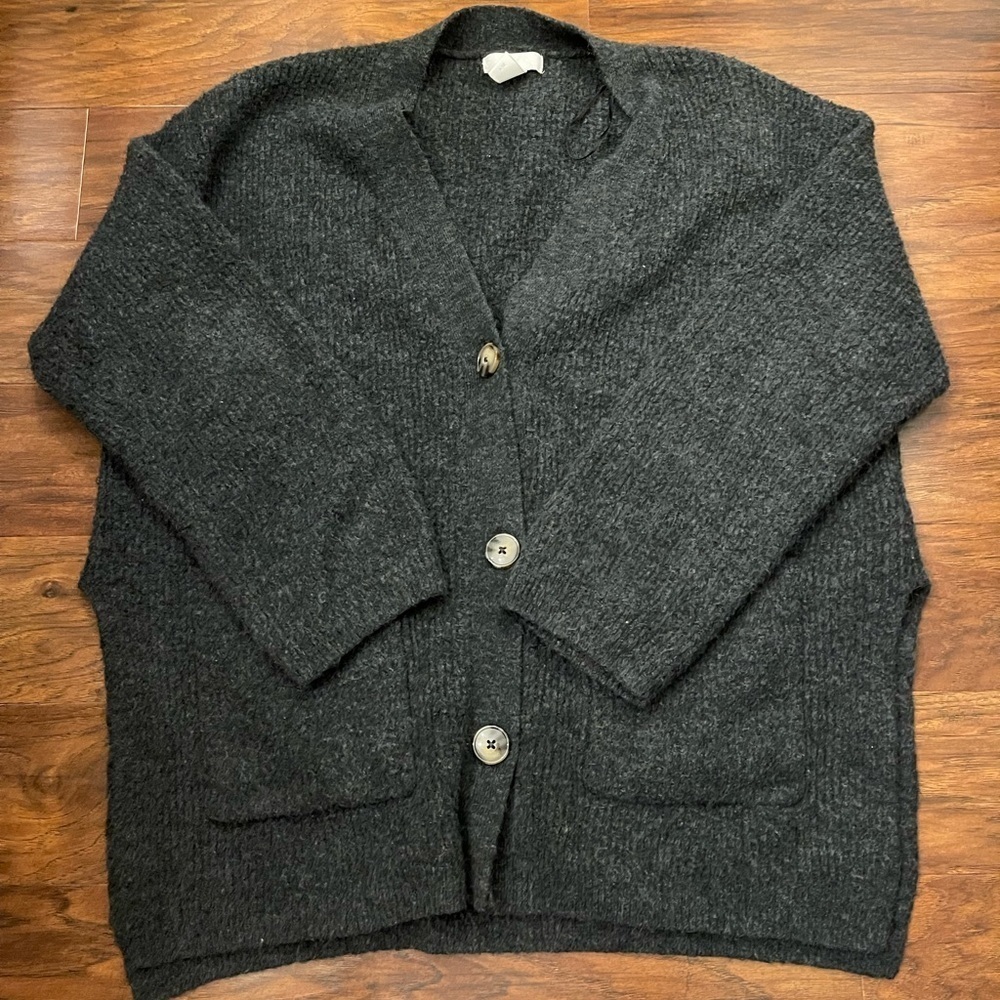 H&M Wool Blend Oversized Cardigan Size S